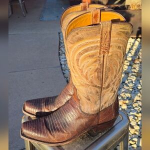 Lucchese Percy Lizard Boots 11.5 D